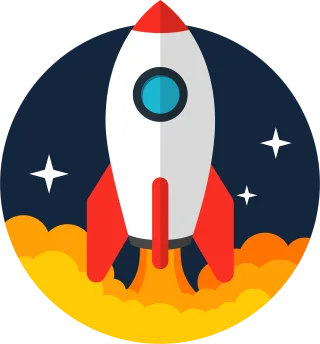 Rocket Night sky Spaceship Stickdatei