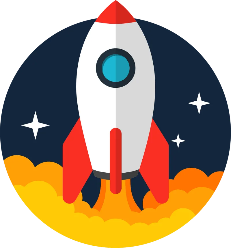 Rocket Night sky Spaceship Stickdatei – Kinder