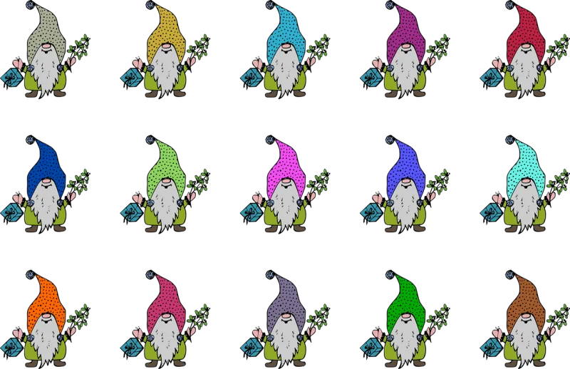 Elves Gnomes Dwarves Stickdatei – Weihnachten