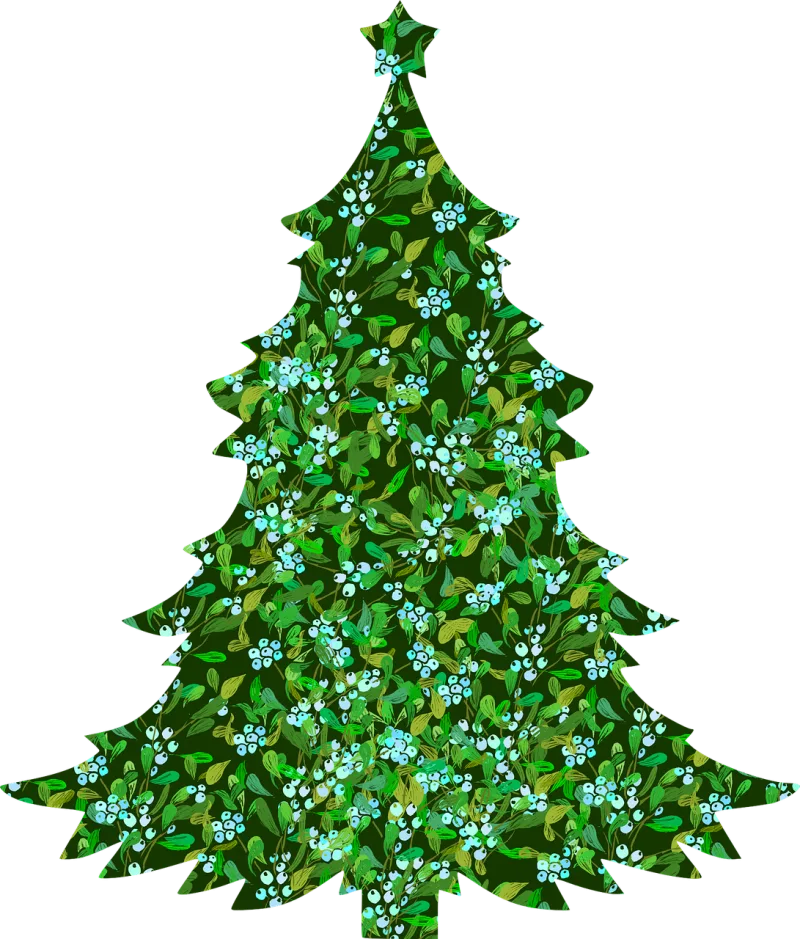 Christmas tree Mistletoe Celebration Stickdatei – Weihnachten