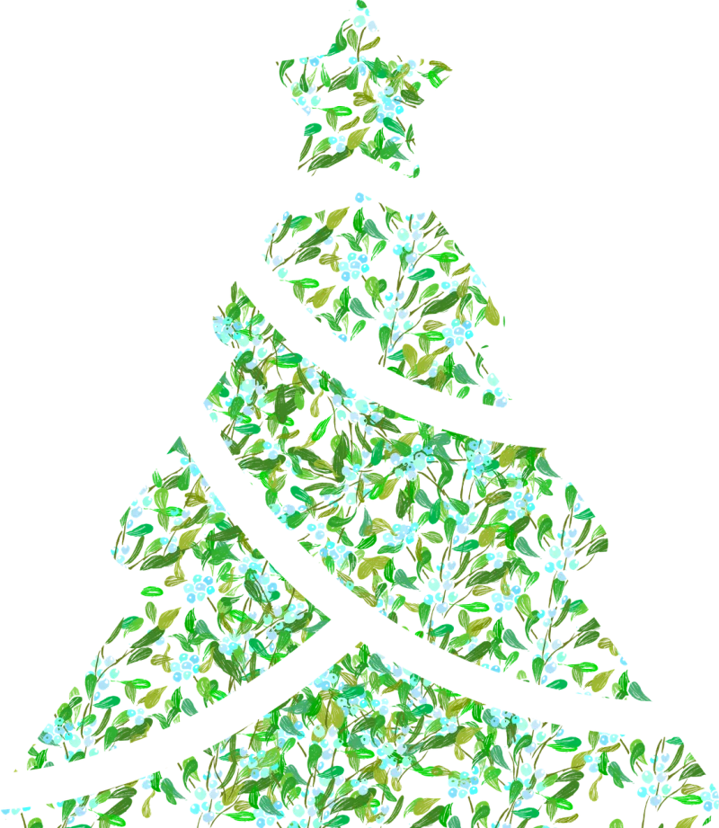 Christmas tree Mistletoe Celebration Stickdatei – Weihnachten