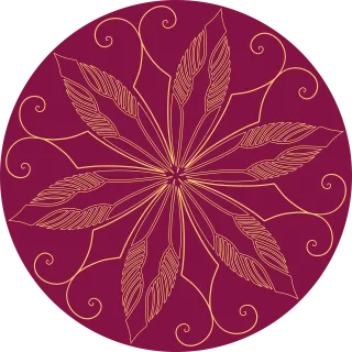Circle Nature Flower background Stickdatei