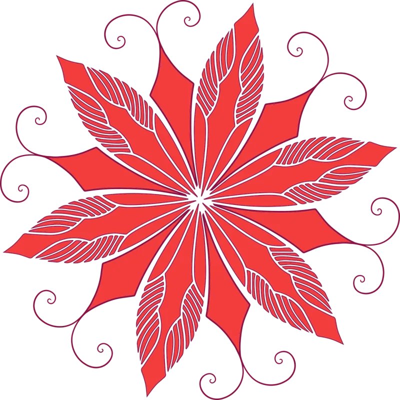 Flower Petals Nature Stickdatei – Blumen
