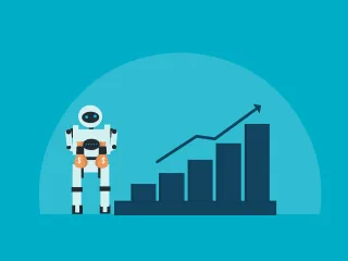 Robot Success Investment Stickdatei