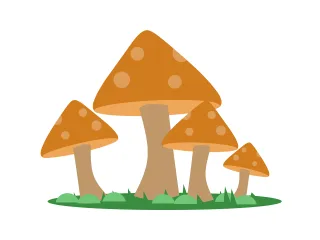 Mushroom Plant Food Stickdatei
