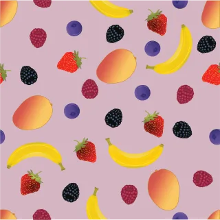 Pattern Smoothie Mango Stickdatei