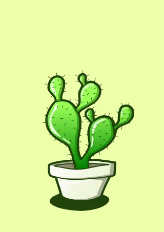 Cactus Green Plant Stickdatei