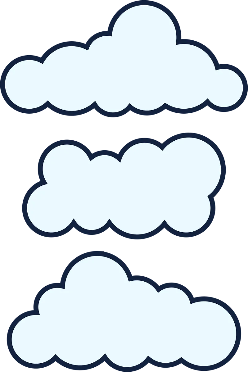 Clouds Outline Sky Stickdatei – Natur