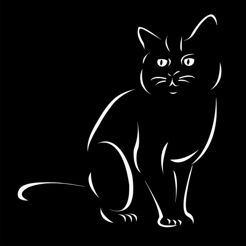 Cat Animal Feline Stickdatei – Tiere