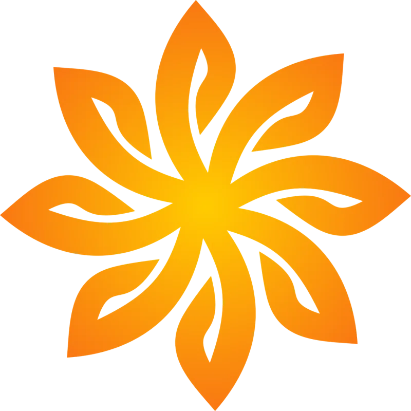 Logo Star Sun Stickdatei – Natur