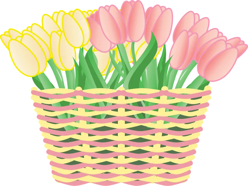 Tulips Flowers Flower background Stickdatei – Blumen