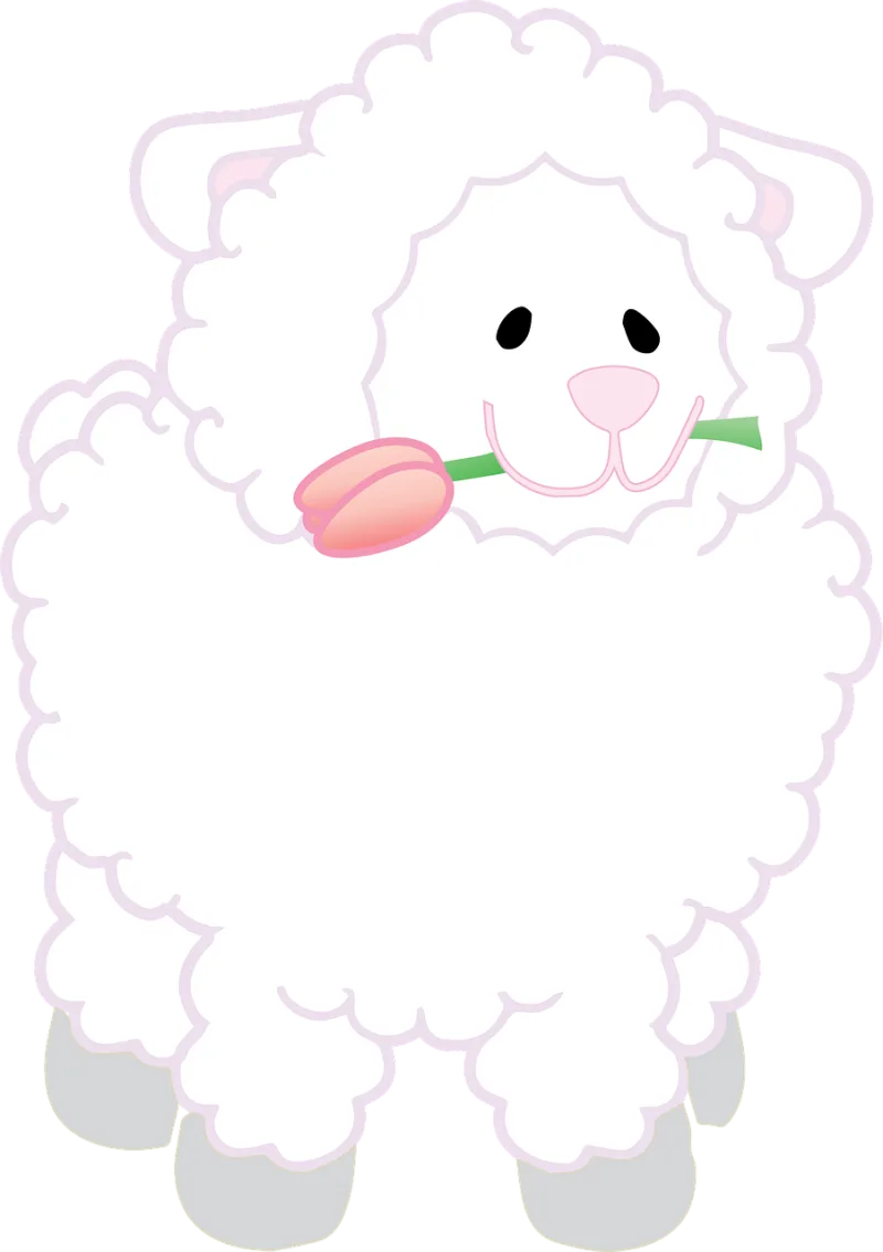 Spring Lamb Tulip Stickdatei – Blumen