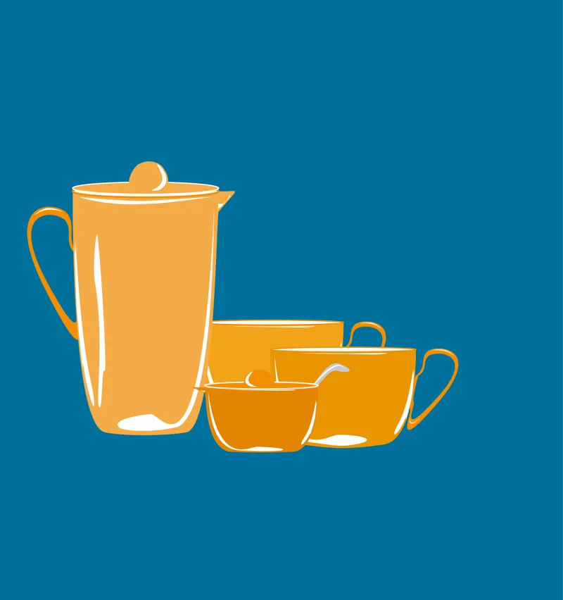 Cups Mugs Coffee dishes Stickdatei – Essen & Trinken