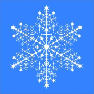 Snowflake Snow Winter Stickdatei