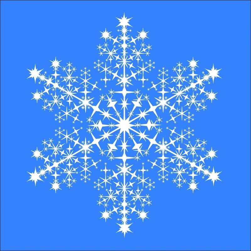 Snowflake Snow Winter Stickdatei – Weihnachten