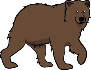Bear Dangerous Brown bear Stickdatei