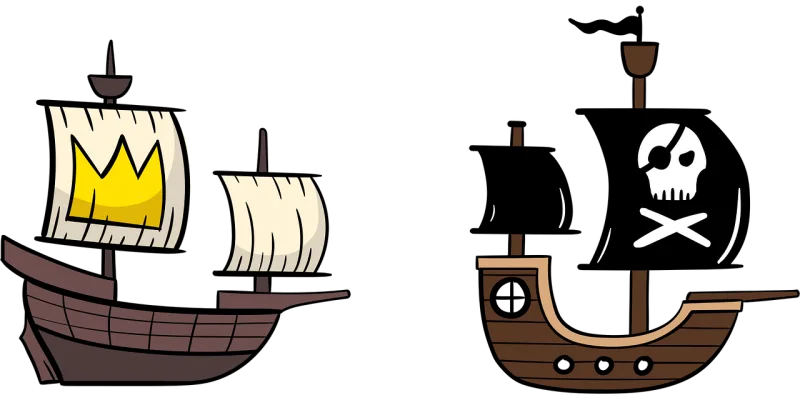 Ships Pirate ship Royal ship Stickdatei – Fahrzeuge