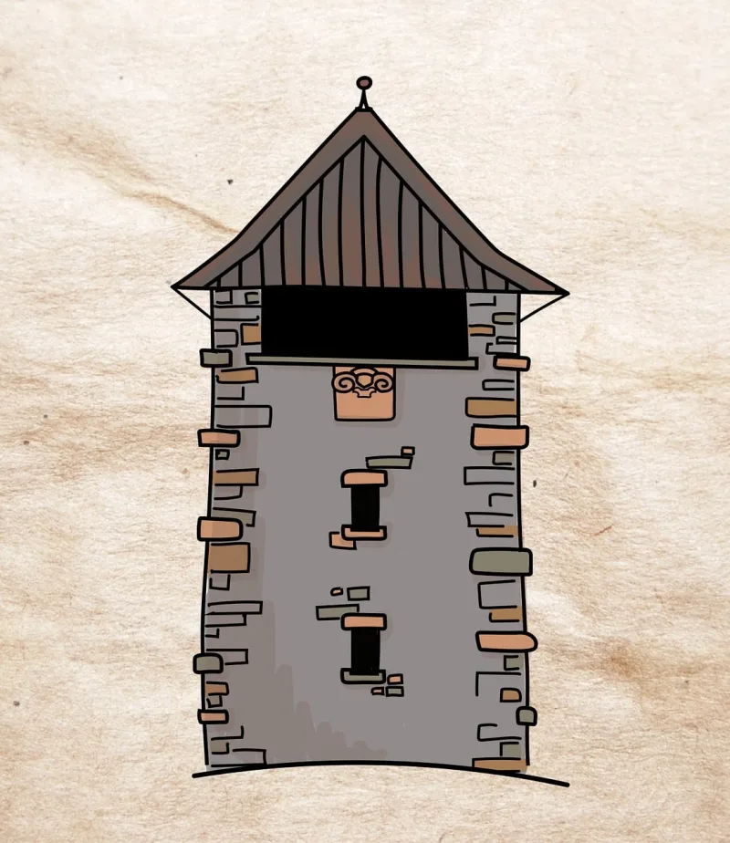 Tower Castle Middle ages Stickdatei – Kinder