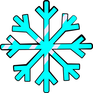 Snowflake Winter Cold Stickdatei