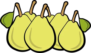 Pears Fruit Healthy Stickdatei