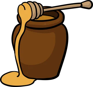 Honey cup Honey container Honey Stickdatei