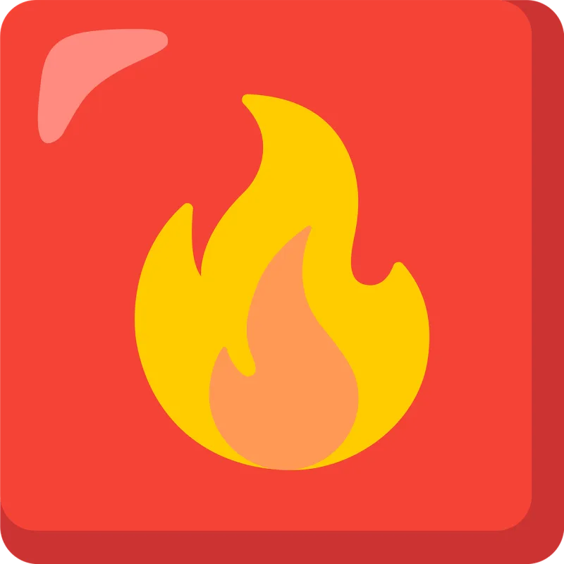 Fire Flame Button Stickdatei – Fahrzeuge