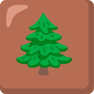 Tree Forest Button Stickdatei – Natur