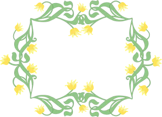 Frame Flower background Tulips Stickdatei
