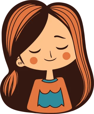 Cute Girl Chibi style Stickdatei