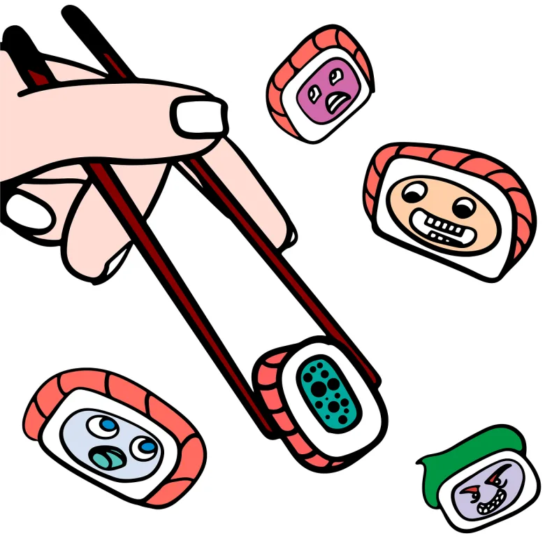 Picture Sushi Food Stickdatei – Essen & Trinken