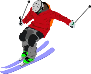 Skier Ski snowboard Skiing Stickdatei
