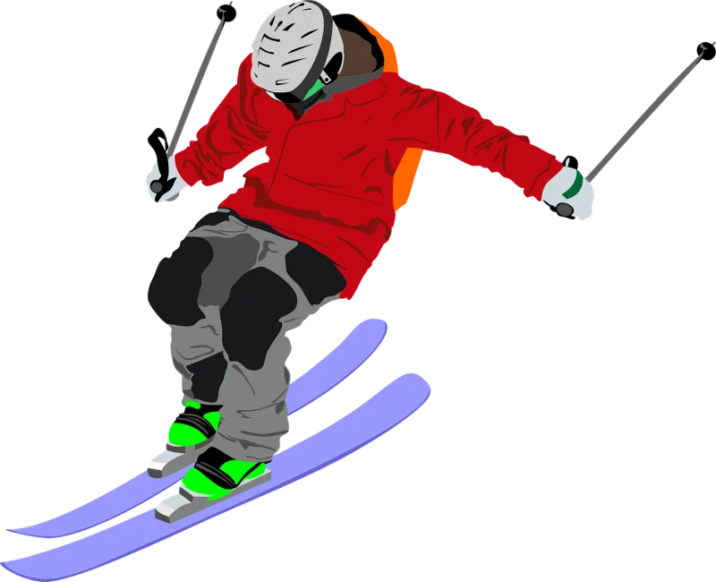 Skier Ski snowboard Skiing Stickdatei – Sport