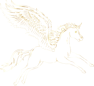 Pegasus Unicorn Nature Stickdatei