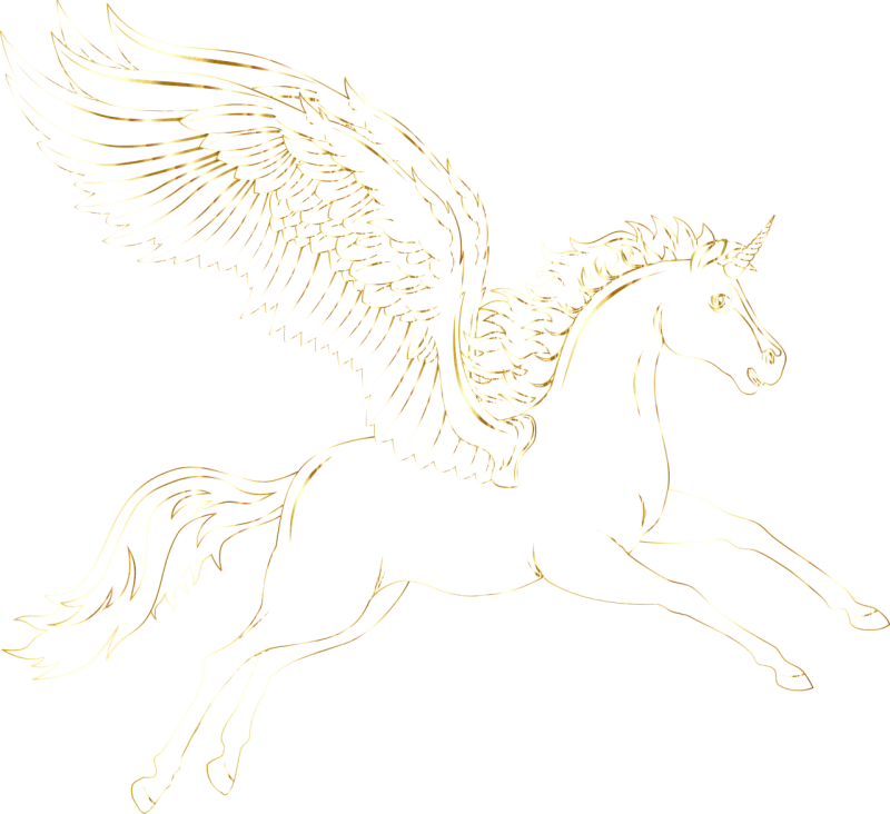 Pegasus Unicorn Nature Stickdatei – Kinder