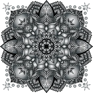 Mandala Floral Flourish Stickdatei