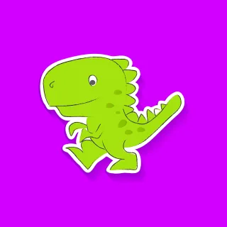 Dino Cute Vintage Stickdatei