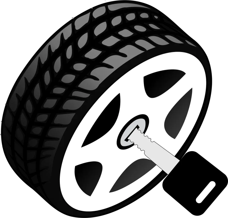 Wheel Key Automotive Stickdatei – Fahrzeuge