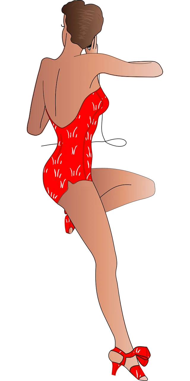 Woman Telephone Pin up Stickdatei – Weihnachten