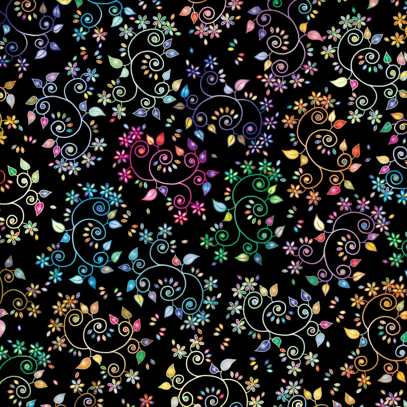 Flowers Rainbow Nature Stickdatei – Blumen