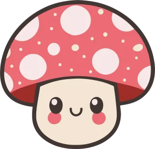 Mushroom Smiling Fungus Stickdatei