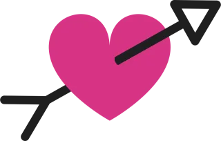 Love Heart Arrow Stickdatei