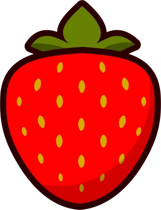Strawberry Fruit Icon Stickdatei