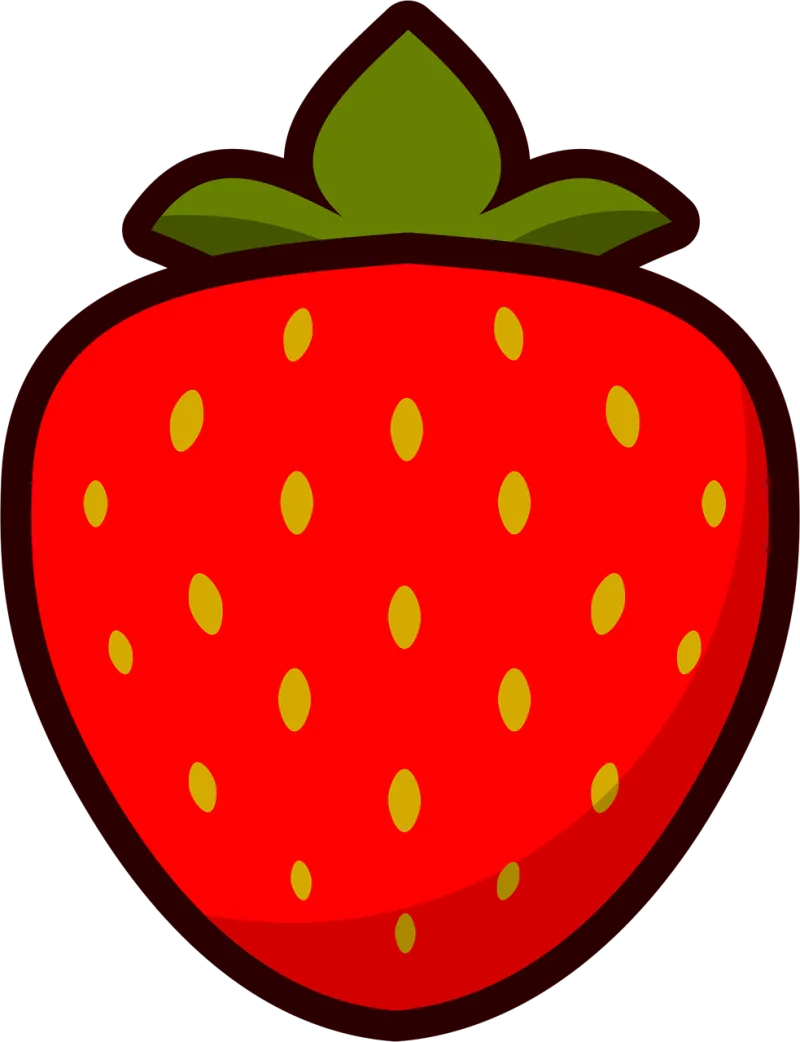 Strawberry Fruit Icon Stickdatei – Essen & Trinken