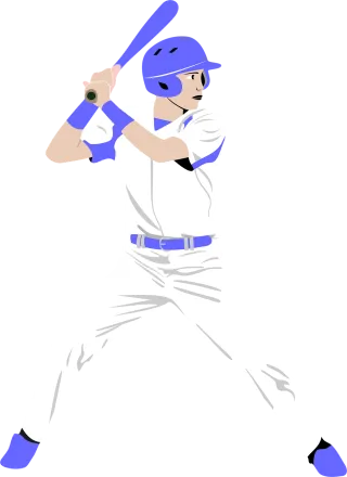 Baseball Bat Player Stickdatei