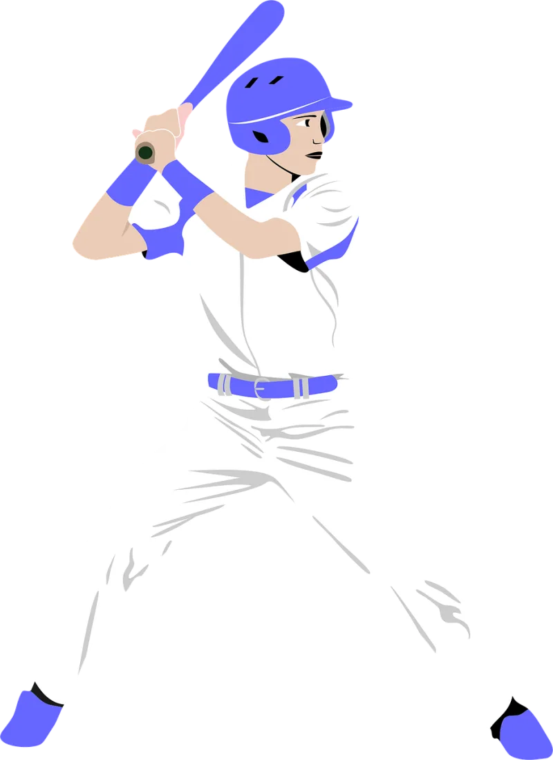 Baseball Bat Player Stickdatei – Sport