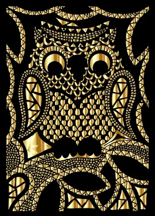Owl Animal Zentangle Stickdatei