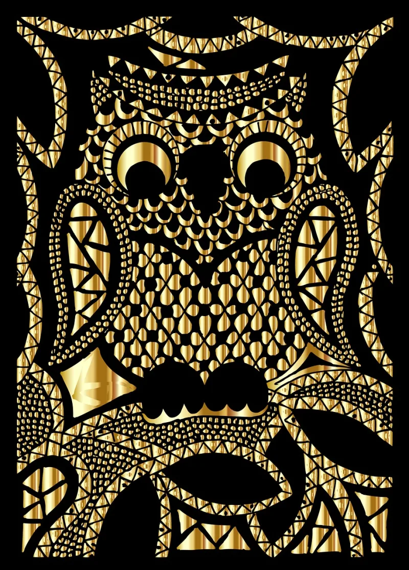 Owl Animal Zentangle Stickdatei – Tiere