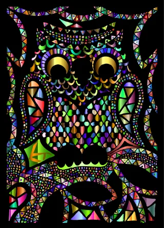 Owl Animal Zentangle Stickdatei