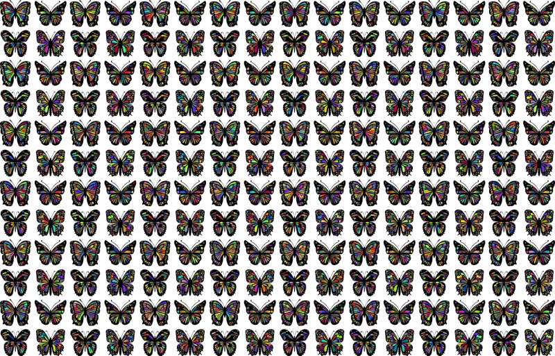 Butterflies Insects Background Stickdatei – Kinder