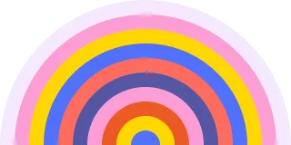 Rainbow Nature Abstract Stickdatei